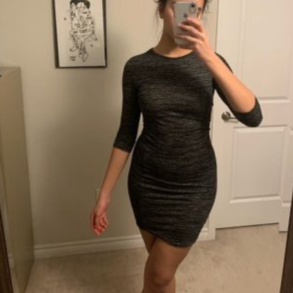 Dark grey semi formal dress 👗